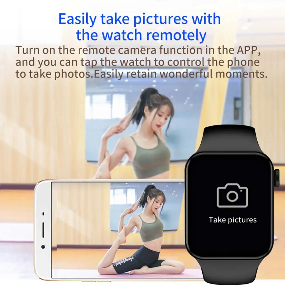 2022 Smart Watch Series 7 IWO Smartwatch Men Women 44mm BT Call Sports Fitness Tracker Clock For Apple Xiaomi Huawei PK X8 Max