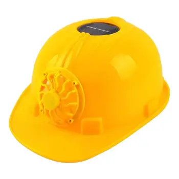 Construction Work Safety Helmets Breathable Worker Caps With Solar Fan Ventilated Breathable Hard Caps Waterproof Worker Caps 1