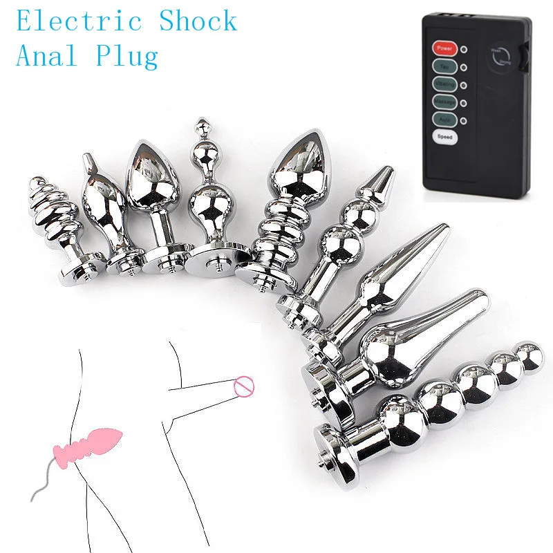 Body Massage Masturbation Accessory Sex Tools Medical Themed Toys Electric Shock Anal Plug Stimulate Pulse Sex Toys For Couples electro sex toys electric sex toys