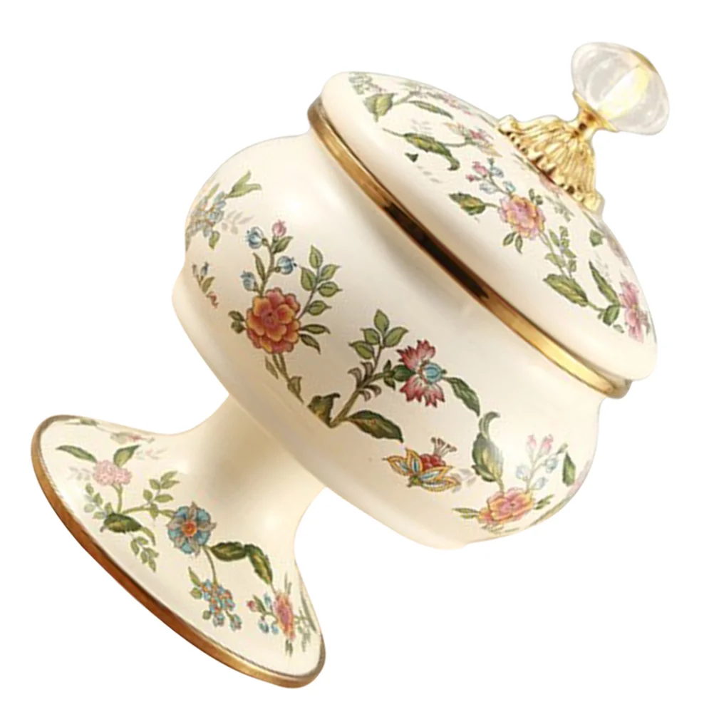 

Cereal Container Enamel Jar Honey Multi-function Candy Tea Storage Holder Home Accessory Canister