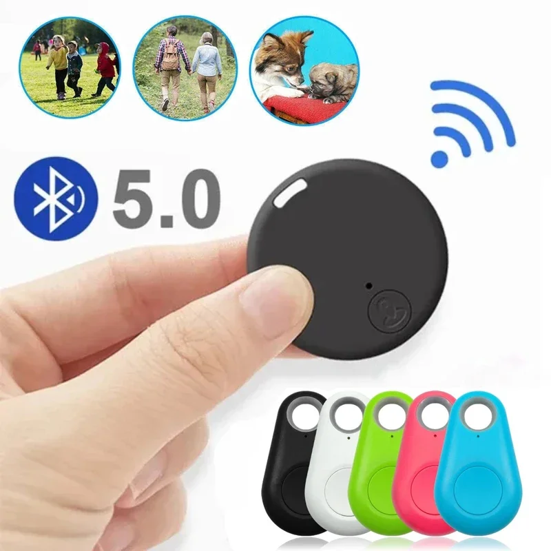 Mini GPS Mobile Bluetooth 5.0 Tracker Anti-Lost Device Round Anti-Lost Device Pet Kids Bag Wallet Tracking Smart Finder Locator wallet tracker smart tracker bluetooth tracker