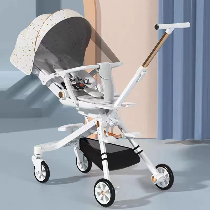 Baby Stroller 0-3 Years Old Children Stroller High Landscape Two-way Reclining Shock-absorbing Wheel Baby carriage