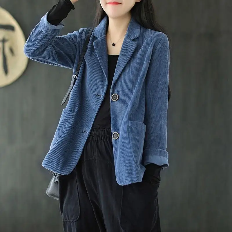 

Fashion V-Neck Spliced Button Pockets All-match Shirt Women's Clothing 2023 Autumn Winter New Casual Coat Solid Color Blouse