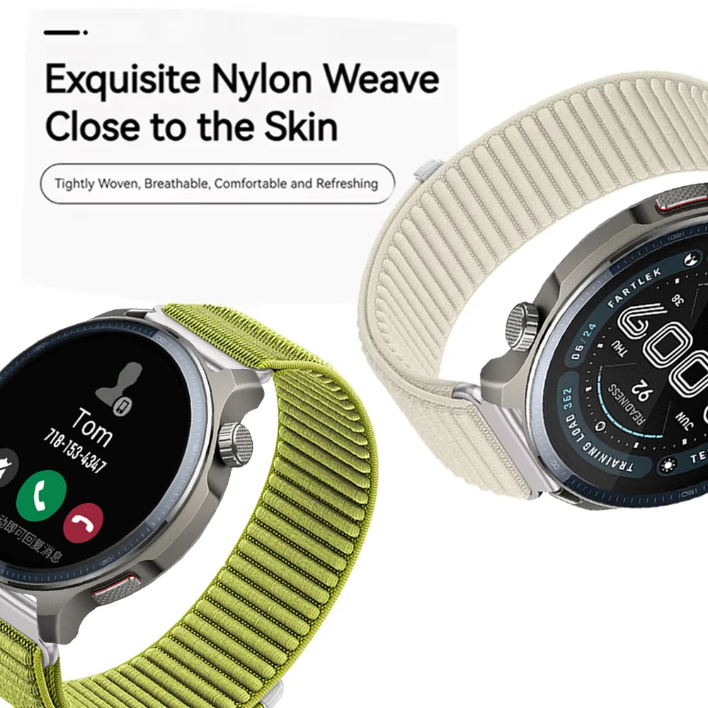 Premium 22mm Nylon Loop Sports Strap - Comfortable Bracelet Watchband