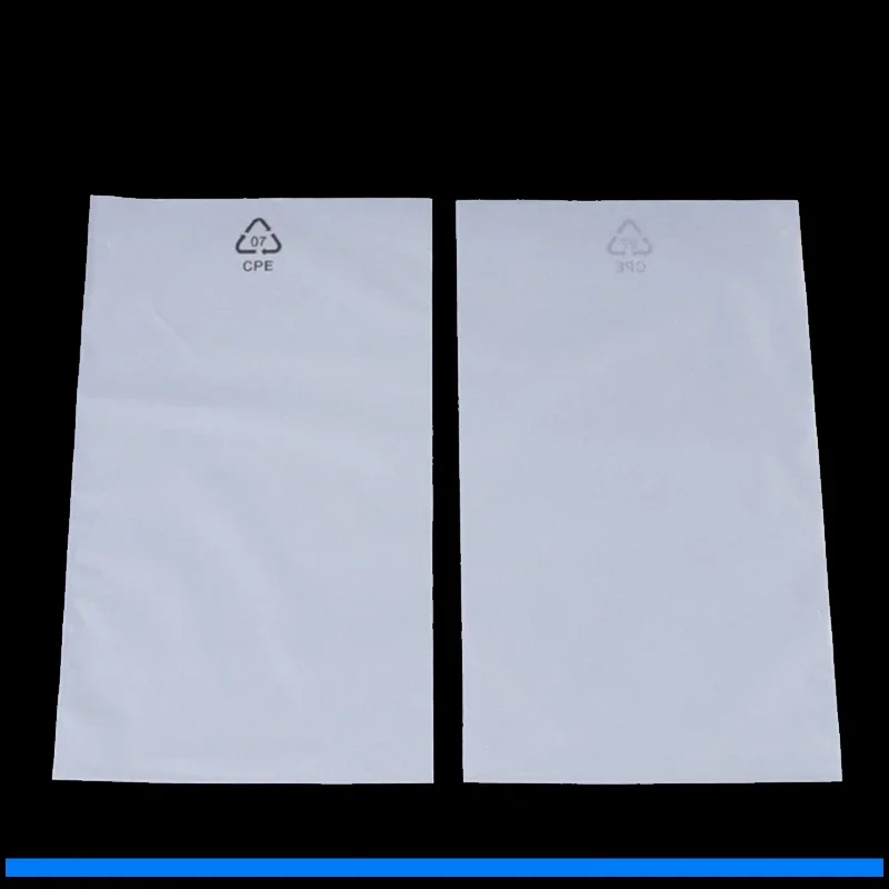 CPE Frosted Flat Pocket Phone Case Electronic Product Plastic Packaging Electronic Component Bag Data Cable Semi Transparent Bag 3