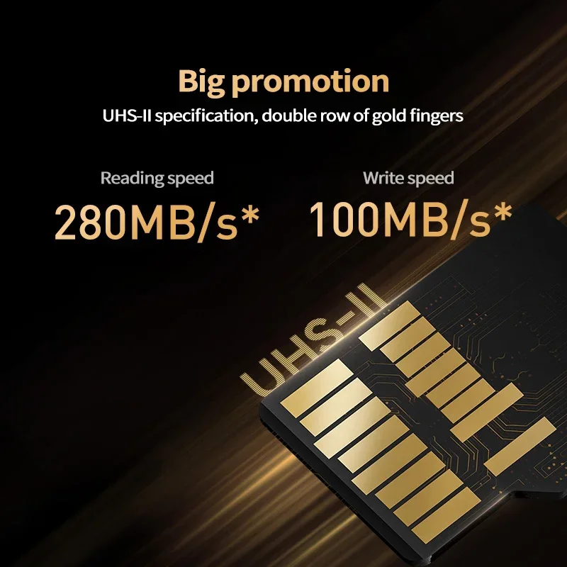 Lexar 드론 스포츠 카메라용 마이크로 SD 카드, TF 메모리 카드, 128GB, 4K 울트라 HD UHS-II U3 V60 읽기 280 MB/s, 256GB 100 MB/s