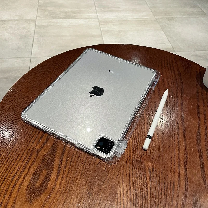 Diamond Acrylic iPad Case with Built-in Pencil Holder