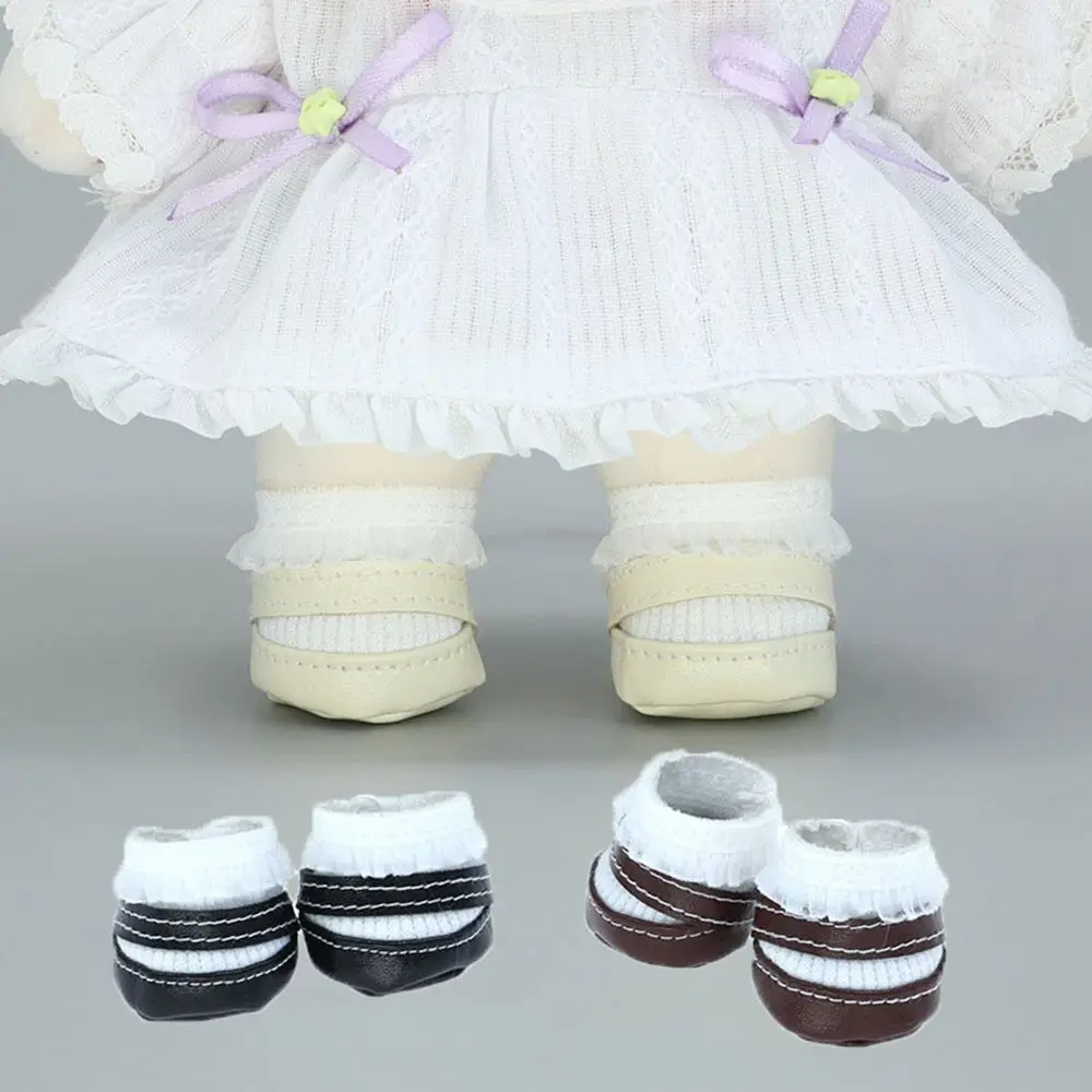 

High Quality Doll Gift Toys For 1/12 Dolls New Clothes Accessories 20cm Doll Shoes Fashion Boots PU Leather Shoes