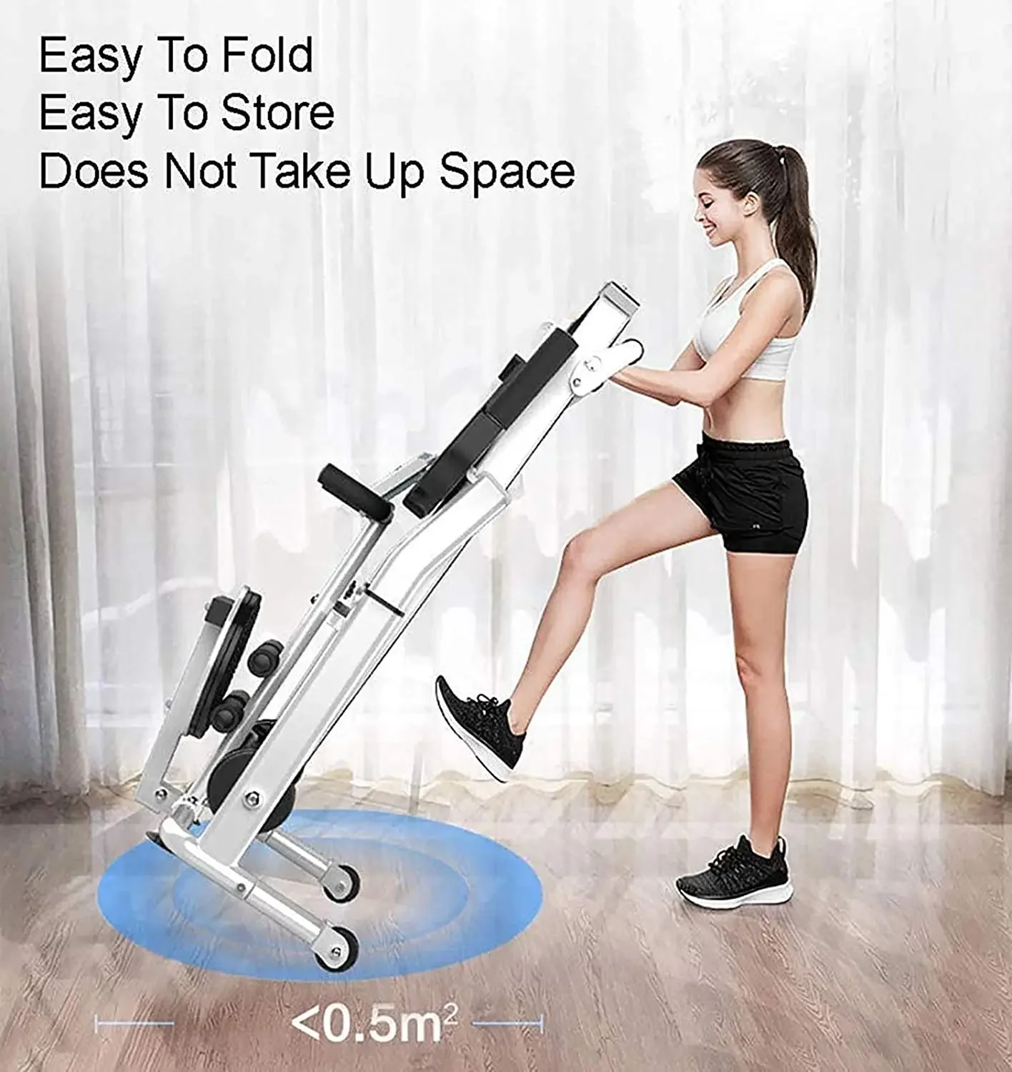 

Treadmill Household Small Foldable Multi-functional Mechanical Walking Machine Indoor Weight Loss Fitness Equipment Silent