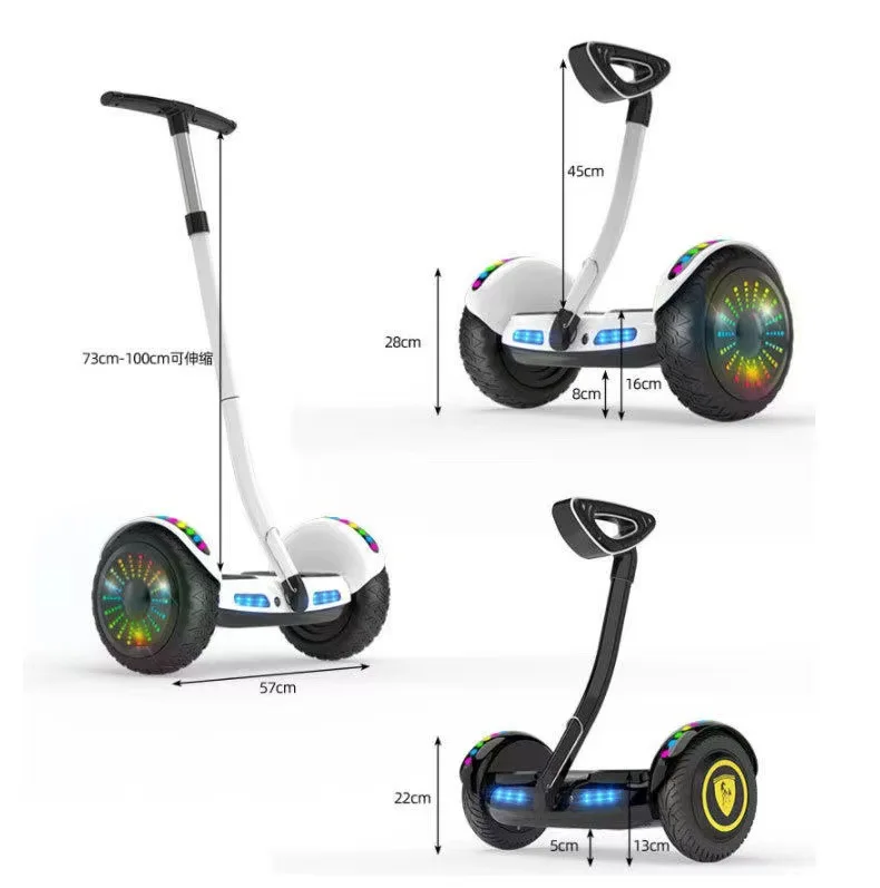 Electric Balanced Vehicle Intelligent Electric Dual Wheel Body Sensing Vehicle Children Adult Push Rod Self Balancing Scooter