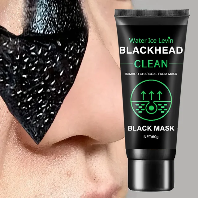 60g Bamboo Charcoal Fiber Mask Blackhead Removal Deep Mask Deep Cleansing Cleansing Exfoliating Mask Treatment Black Mask 1