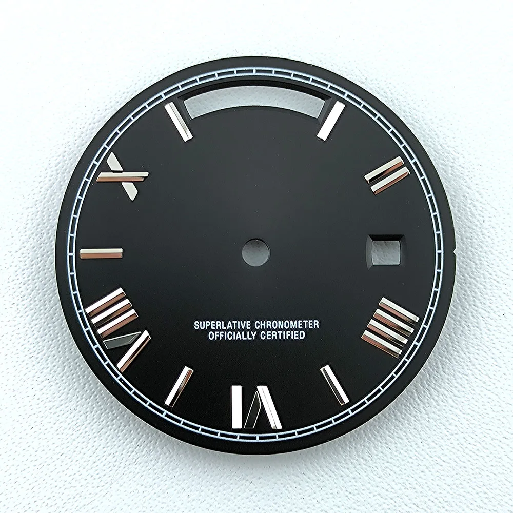 Custom Green Luminous Watch Dial - 31mm Dial for Miyota Movements, Ideal for Watch Repair and Enhancement