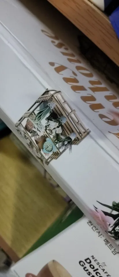 DIY Miniature Garden House Kit with Furniture and LED Light DIY Dollhouse Craft Set Gifts Wooden Greenhouse Model Building Kits photo review