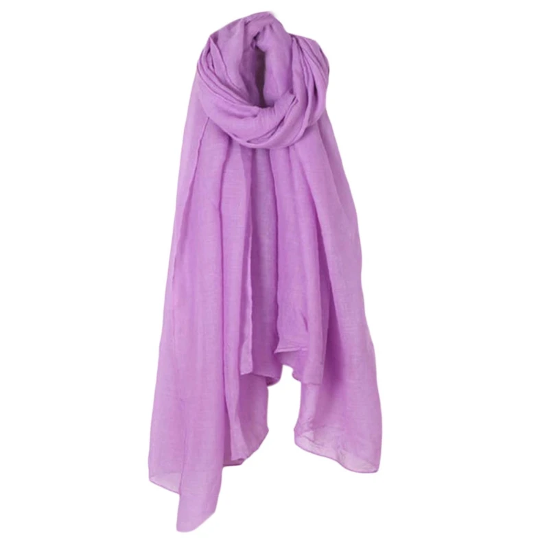 Tanie 2020 moda nowy 16 kolorów damski długi szal Wrap szaliki Vintage Cotton Linen duży sklep