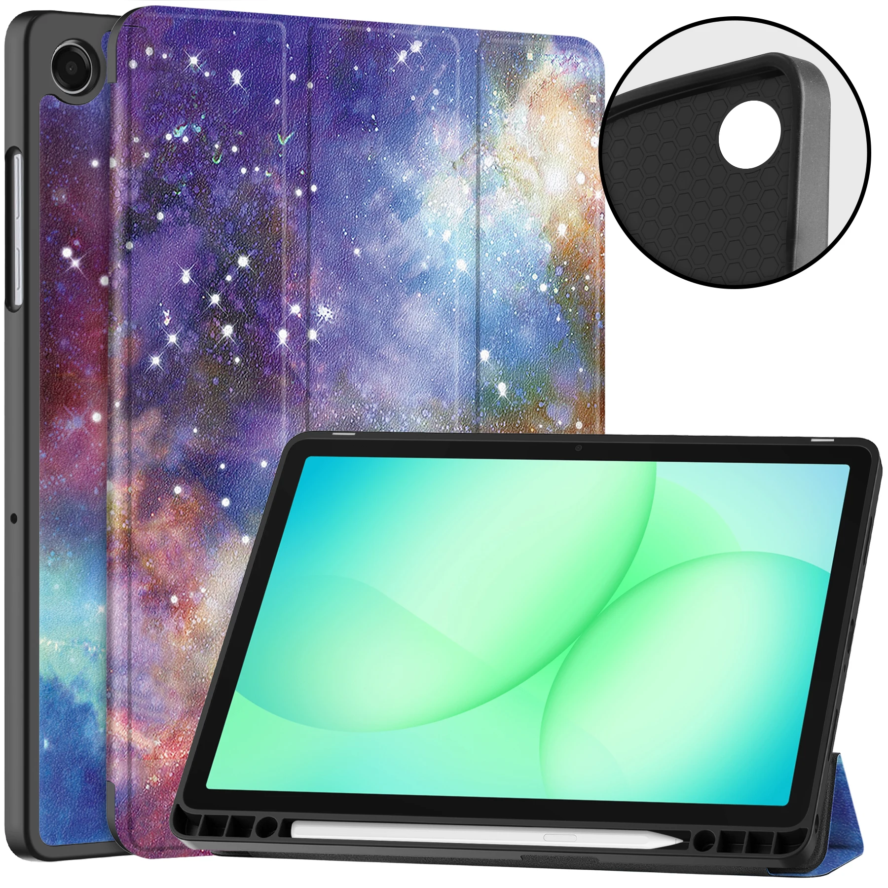Premium Leather Magnetic Case with Pen Slot
