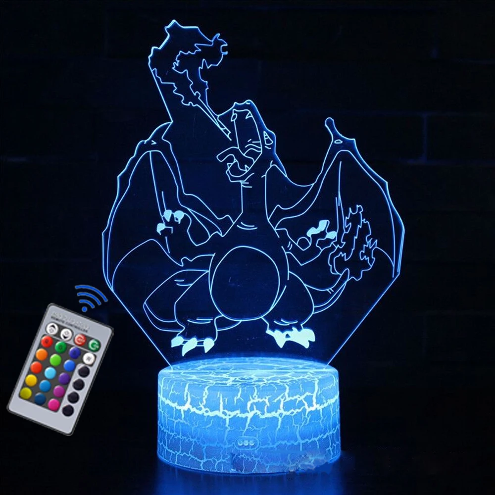  3D LED 야간 조명, 작고 다채로운 16 색 조명 배터리, USB 플러그인 전기 조명, 귀여운  장식 조명