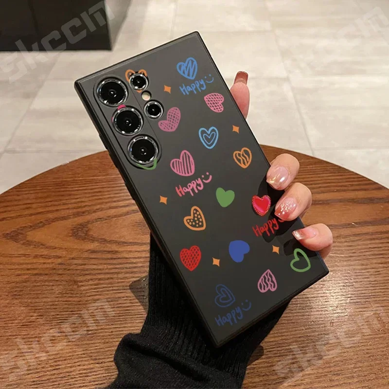 Vibrant Love Heart Design Phone Case - Happy Edition