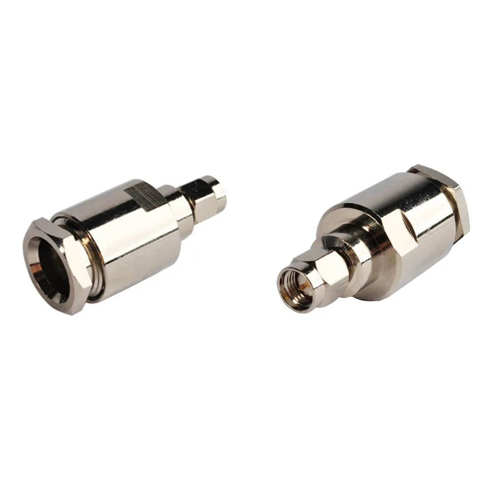 50ohm SMA Male Straight Crimp RF Coaxial Connector for LMR400 Cables