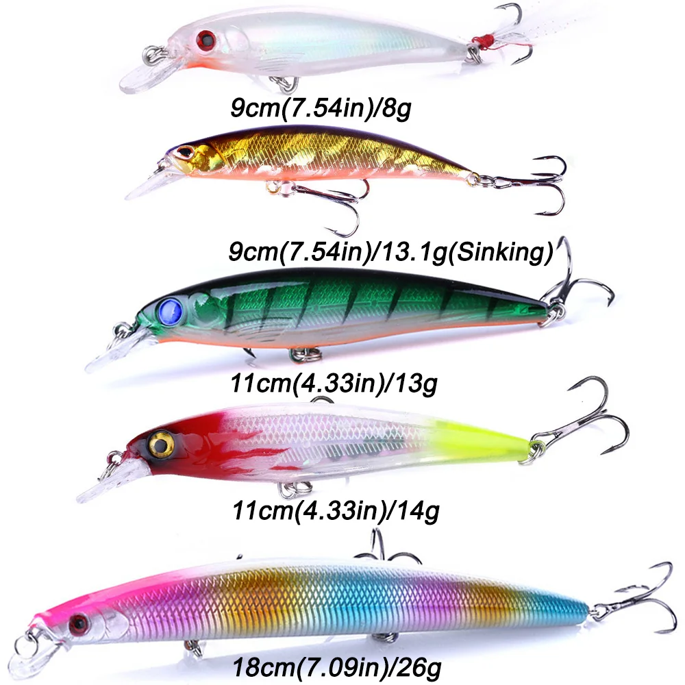 Rapala Lureversatile Minnow Lures 8-26g - Saltwater Strong Hooks, Abs  Hardbait For All Fishing Environments