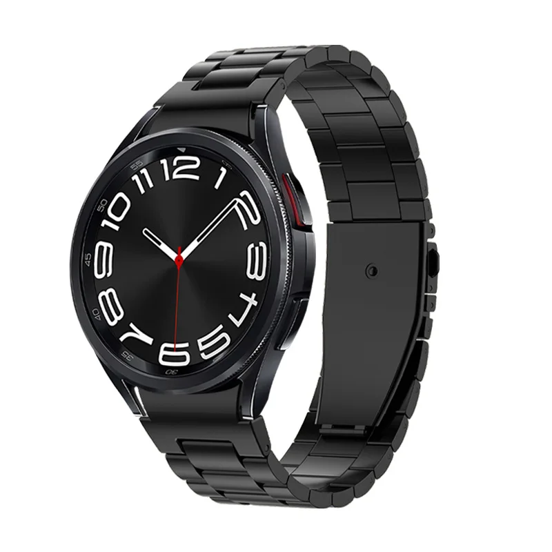 

Ремешок из нержавеющей стали для Samsung Galaxy Watch 6 Classic, быстросъемный браслет для часов 4, 5, 5pro, 45 мм, 43 мм, 47 мм, 40 мм, 44 мм