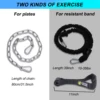 Neck Head Harness Weight Lifting Training with Resistance Bands, Door Anchor and Chain, Full Range Muscle Workout 5