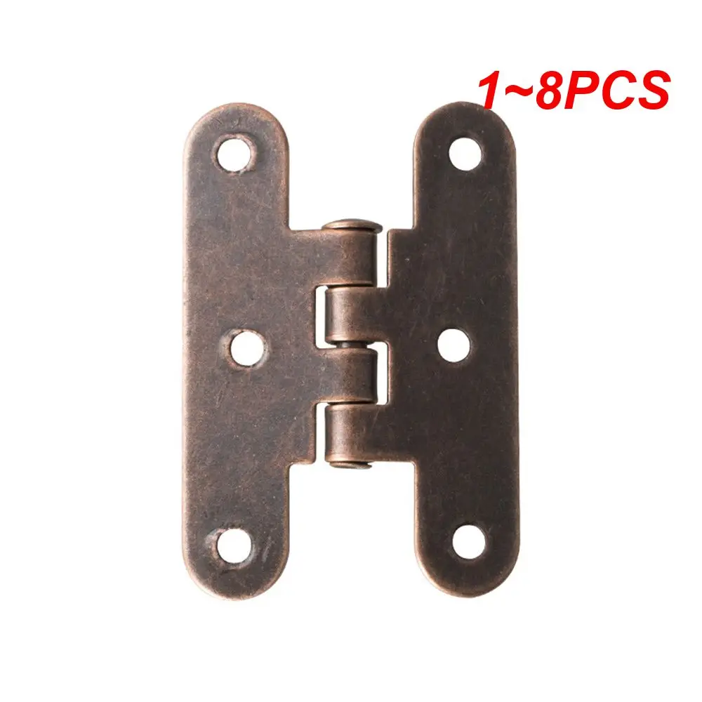 1~8PCS Hinges Furniture Retro H-type Invisible 5536mm Accessories For Jewelry Boxes Iron Hinge Furniture Fittings Hardware