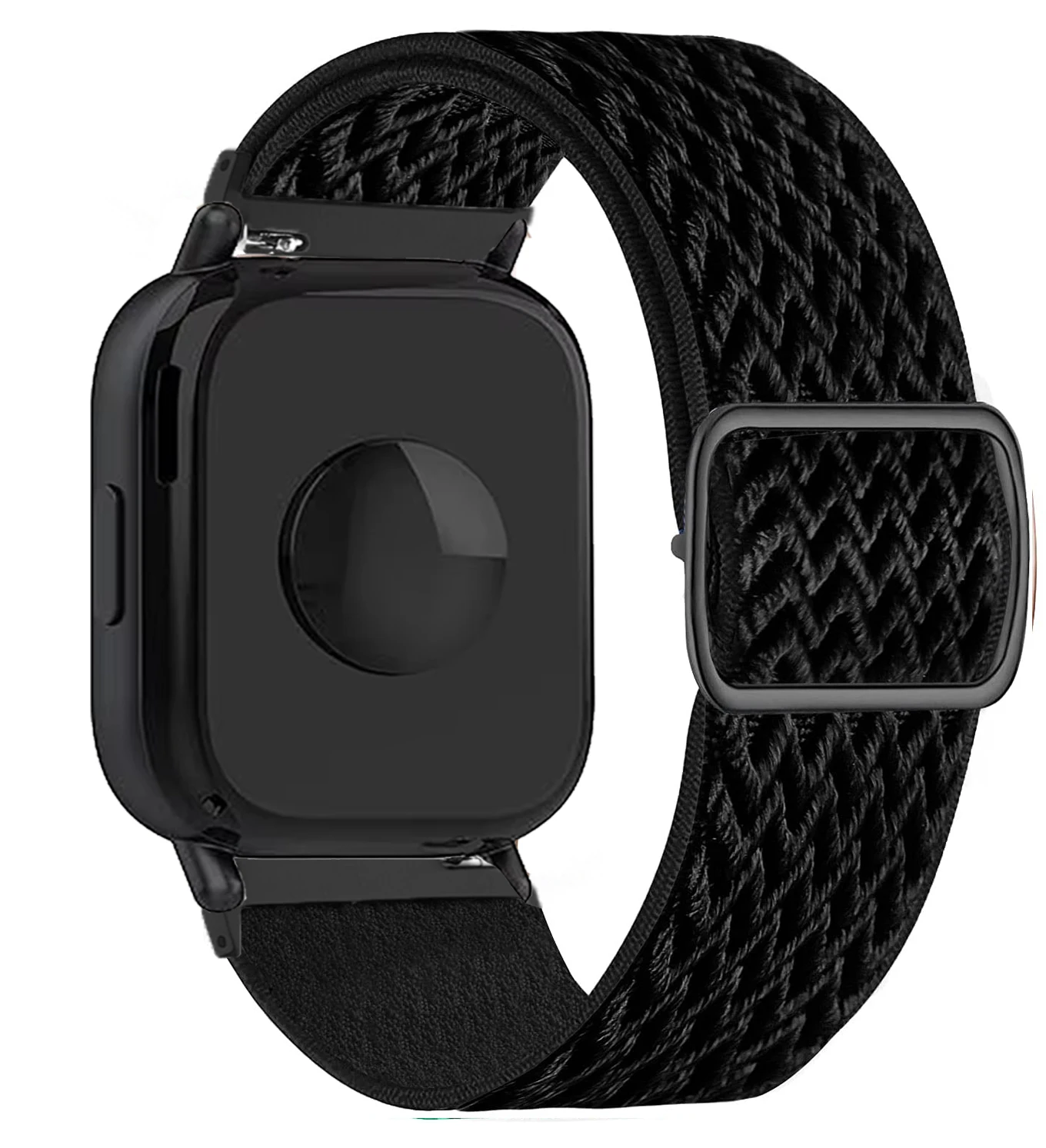 Versatile Nylon Elastic Watch Strap - 20/22mm (Black)