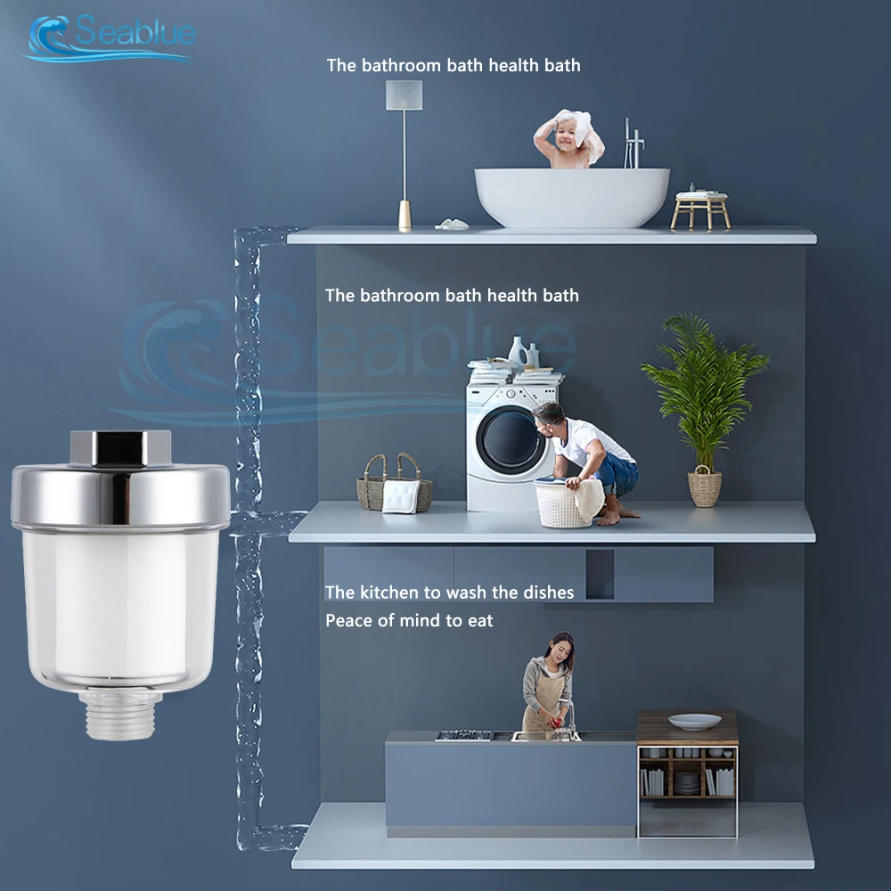 

Kitchen Faucet Filter Bathroom Shower Filter Water Purifier Household Plastic Shower Faucet PP Cotton Filter Cartridge