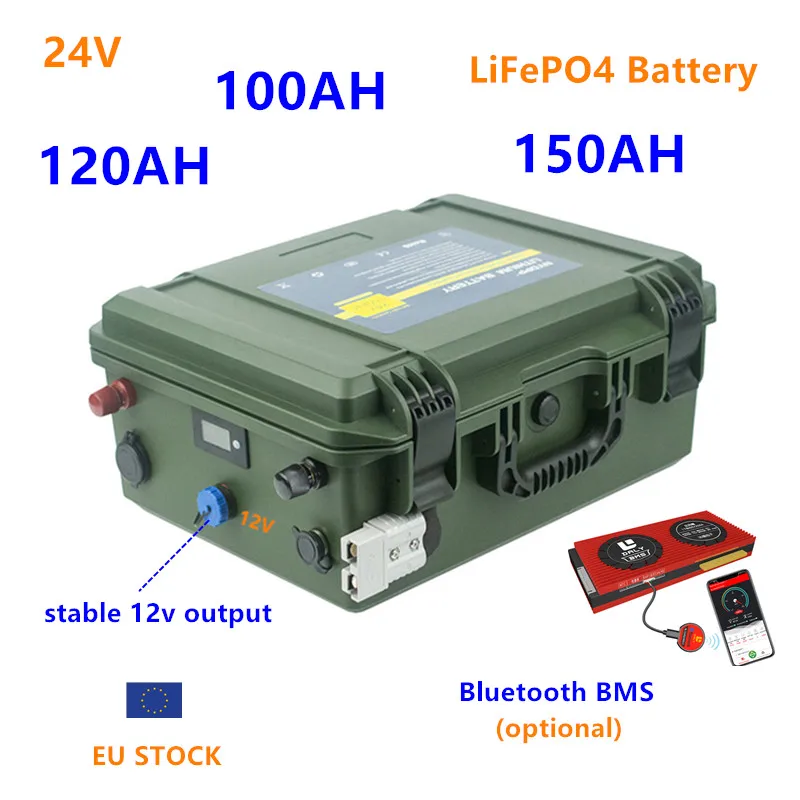 Tanio 24V 100AH 120AH 150AH LiFePO4 bateria 24V lifepo4 bateria sklep