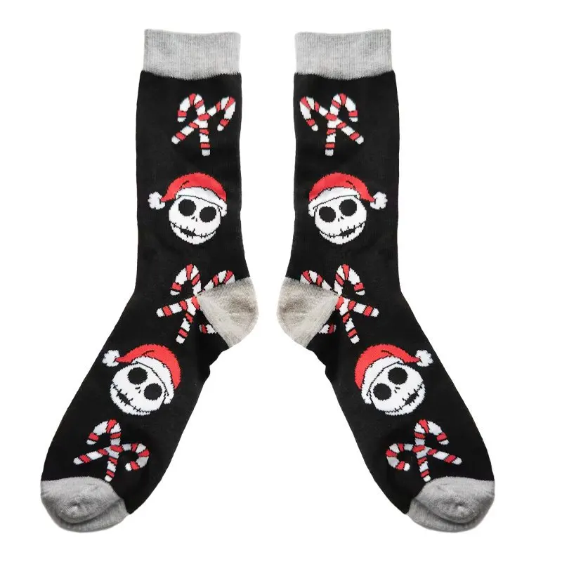 The Nightmare Before Christmas Jack Skellington Sally Neutral Neutral Cartoon Printed Mid Tube Socks Adult Cotton S cotton socks,anime socks,anime stockings,cosplay props