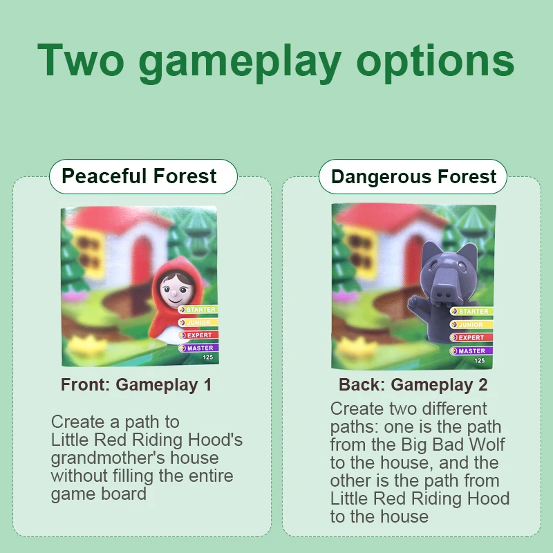 Children Educational Toy Little Girl and Wolf IQ Puzzle Toys Board Games Montessori Learning Logical Thinking Early Education 4
