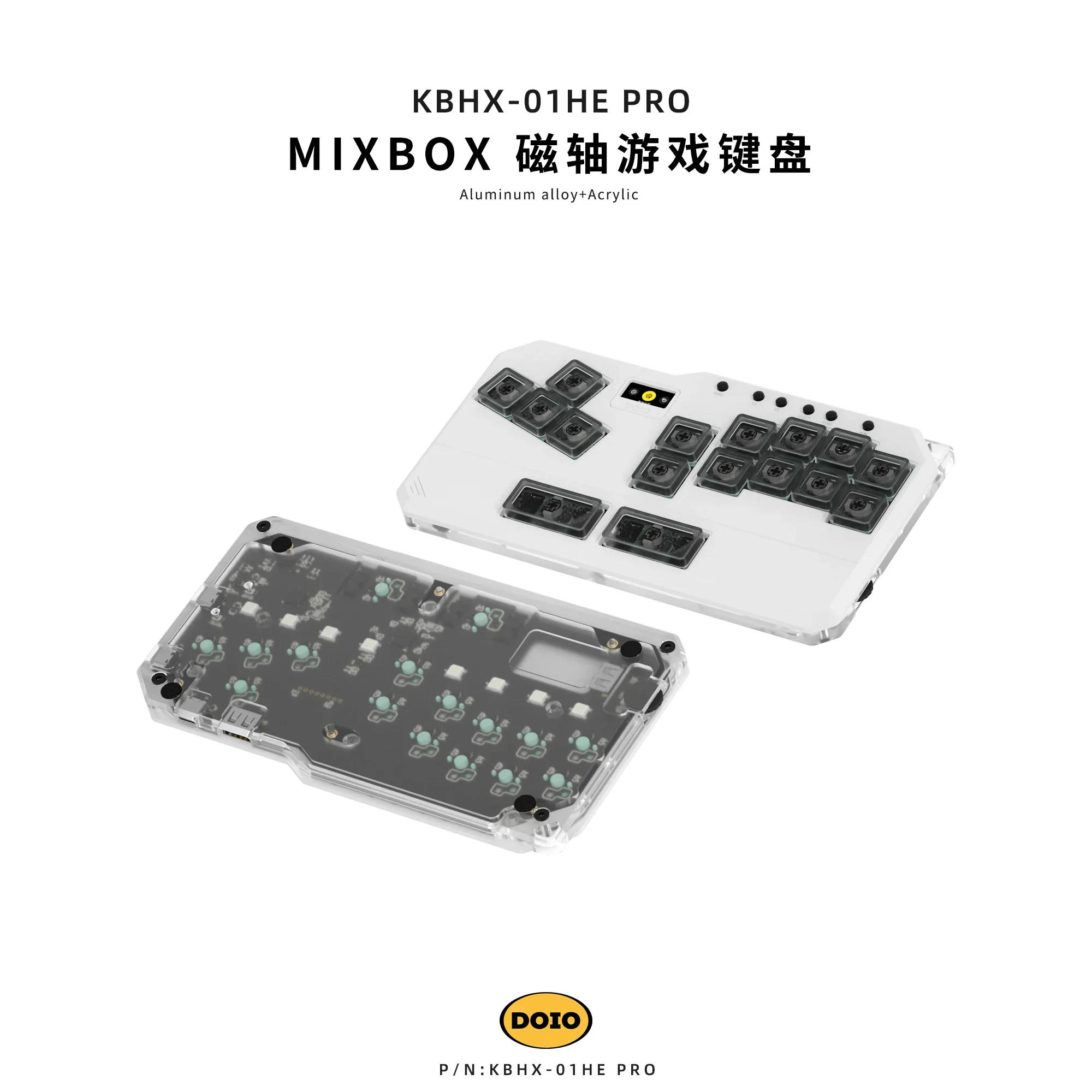 DOIO Mini Hitbox MIXBOX KBHX-01HE PRO 磁気スイッチキーボード