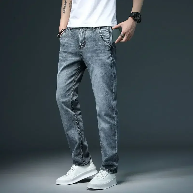 Pantaloni Da Cowboy Da Uomo Jeans Elasticizzati Elasticizzati Da Uomo Pantaloni Corti Con Tasche Slim Fit Tubo Stretto Skinny Regular Xs Retro Origina