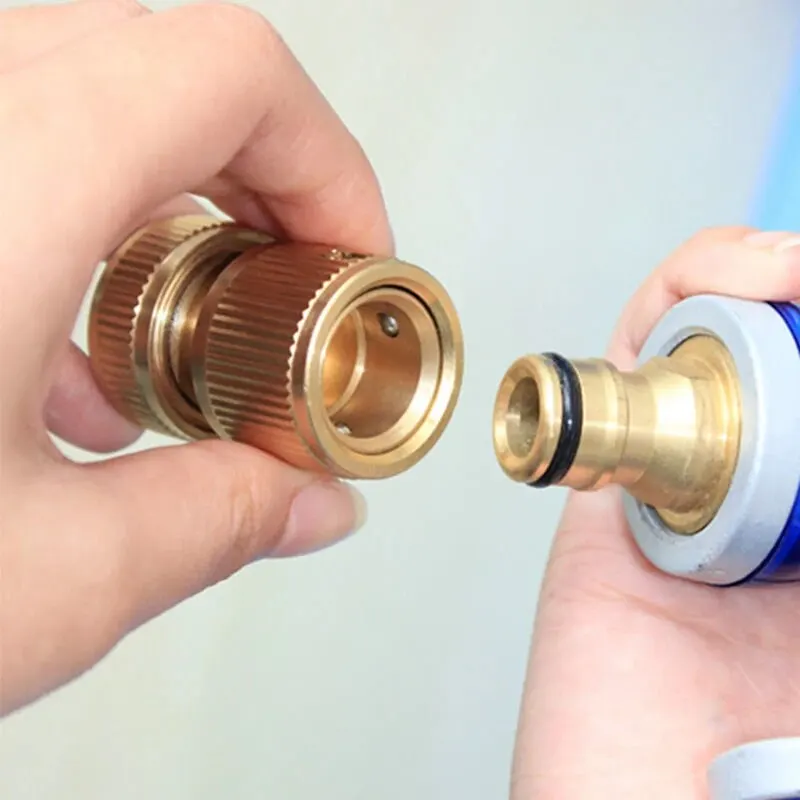 Garden Quick Coupling Garden Hose Connector Hose Connector Garden Water Connector Faucet Quick Connector 4-way Water Quick Connector High Pressure Quick Coupling For Car Washer Water Gun Adapter Joints Garden Irrigation Accessories