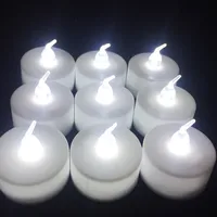 6Pcs Battery Operated LED Tea Lights Candles Flameless Flickering Weeding Decor Led Candles with Flickering Flame Candle Jar - Image 5
