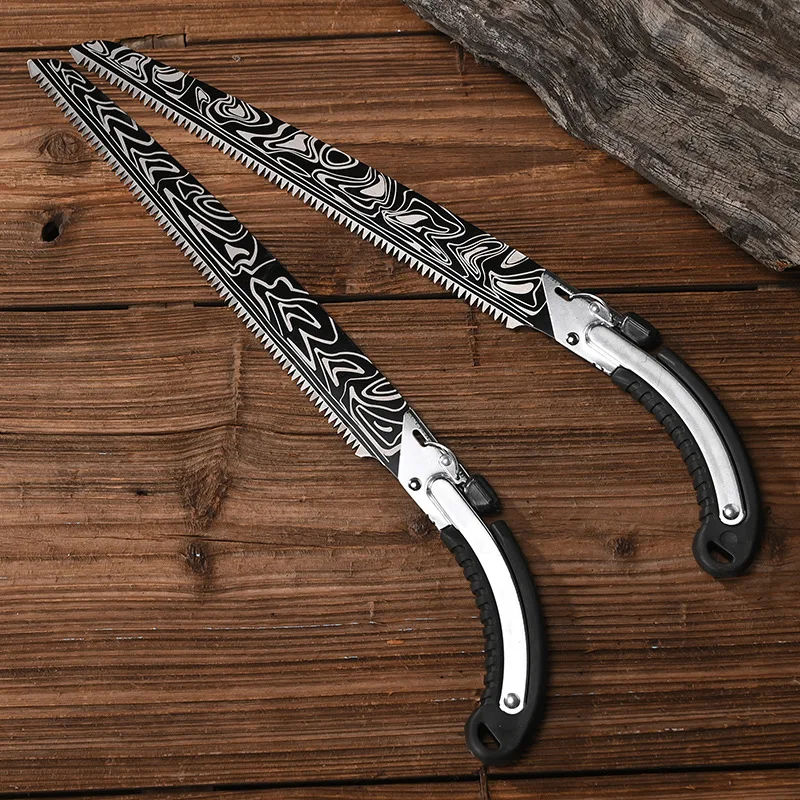 Damascus Waist Saw Pruning Saw Alternate Blade Straight Hand Logging Pruning Garden Outdoor Hand hand saw handheld saw