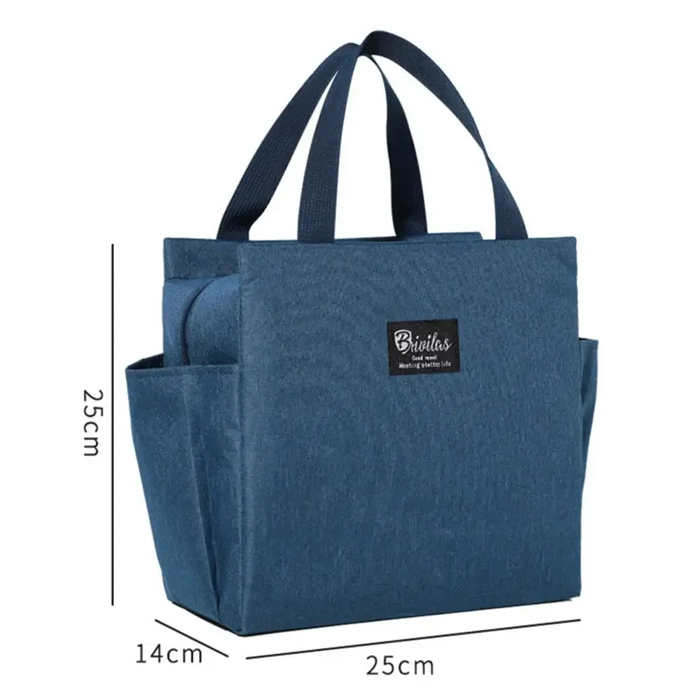 Multifunctional Zipper Thermal Lunch Bags For Women Large Capacity Waterproof Portable Cooler Bag Box Insulated Picnic Food Bag