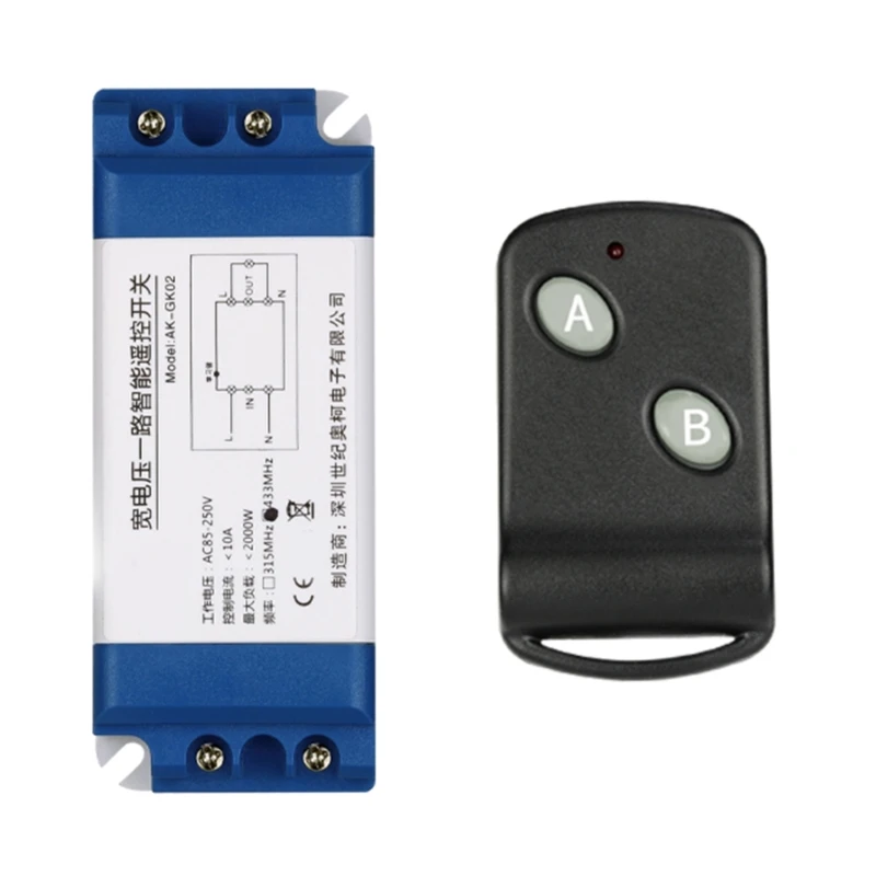 Interruttori Wireless Luminosi Telecomando Rf Switcheeon/Off 85-260 V Lampade Interruttori Remoti Wireless Luminosi Ricevitore