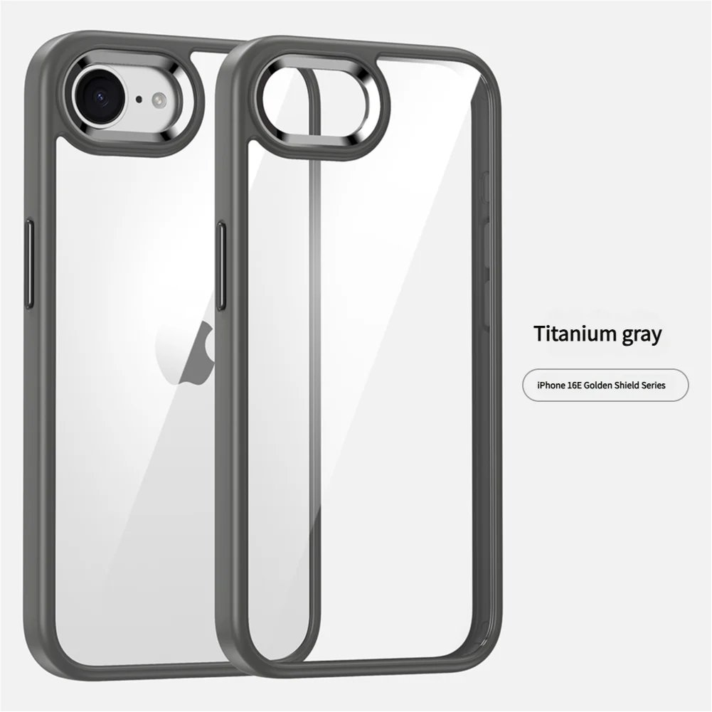 Luxury Metal Frame Transparent Acrylic Shockproof Bumper Cover