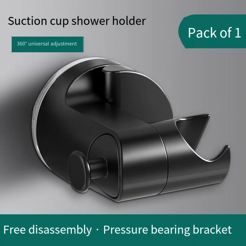 Shower bracket Easy install without drilling adjustable suction cup rotating hook durable plastic