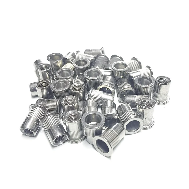 Rivet Nut 2/5/10/20/30pcs Blind Rivet Nut Stainless Steel Rivnut M3 M4 M5 M6 M8 M10 M12 Zinc Plated Threaded Inserts for Housings Panels