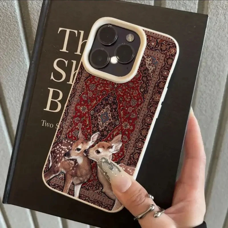 Vintage Deer Lichee Pattern Phone Case Cover
