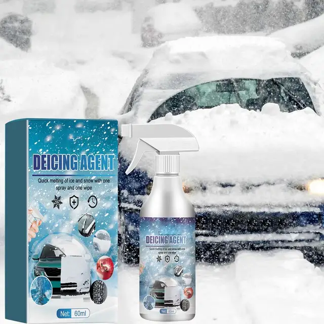 De Icer for Car Windshield, 60ml Deicer Spray for Car Windshield