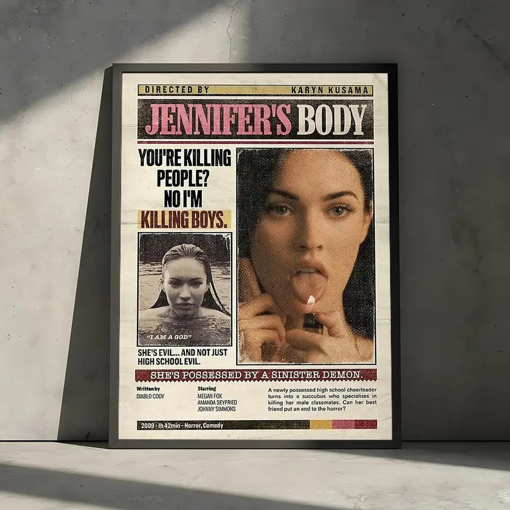 Klassisches Film-J-Jennifer-Body-Poster, dekorative Wandkunst-Aufkleber, Wandbild, Fotodruck für Zuhause, Wohnzimmer, Flur, Dekoration – Detail 10