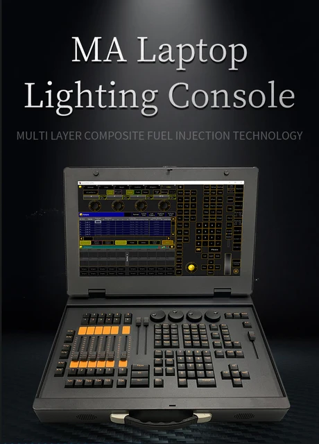 Console Illuminazione DMX - Controller Luci Per Palco, DJ E Eventi | 256 Canali, Nero, 48x16x6.5 Cm - Foto 4