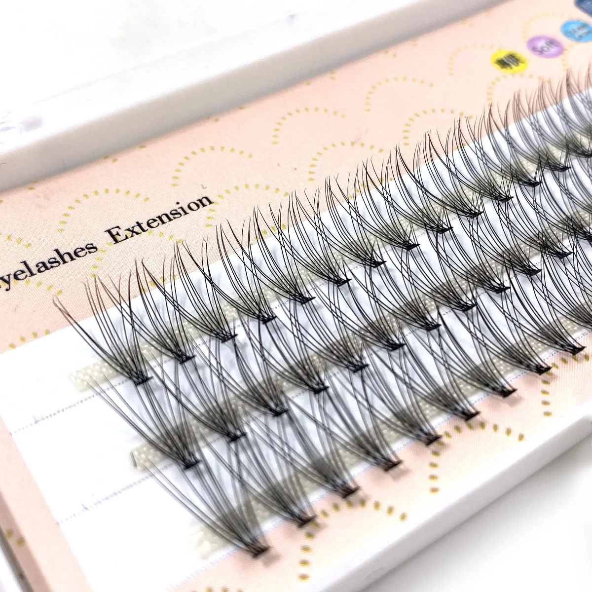 1box/60 bundles 10P/20P fake eyelashes imitation mink Individual grafting Eyelash Natural Thick lashes Eyelash Extensions makeup