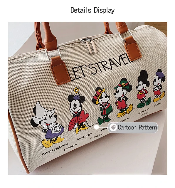 BWBW2023 Unisex New Mickey Portable Travel Bag Luxury Brand Women Travel  Messenger Bag High Quality Large Capacity Travel Bag - AliExpress