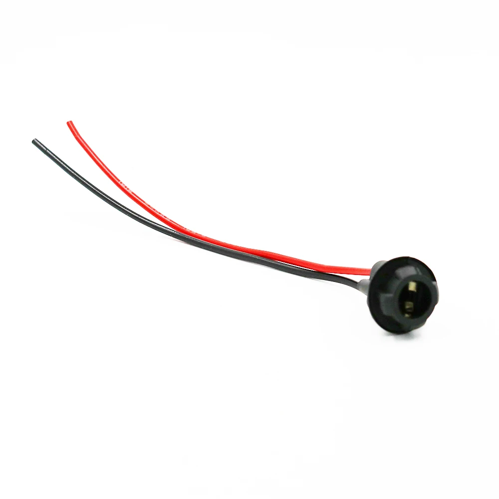 2 Portalampada T10 Con Cablaggio Per Auto E Moto, Adattatore Per Luce Strumento/rettangolo