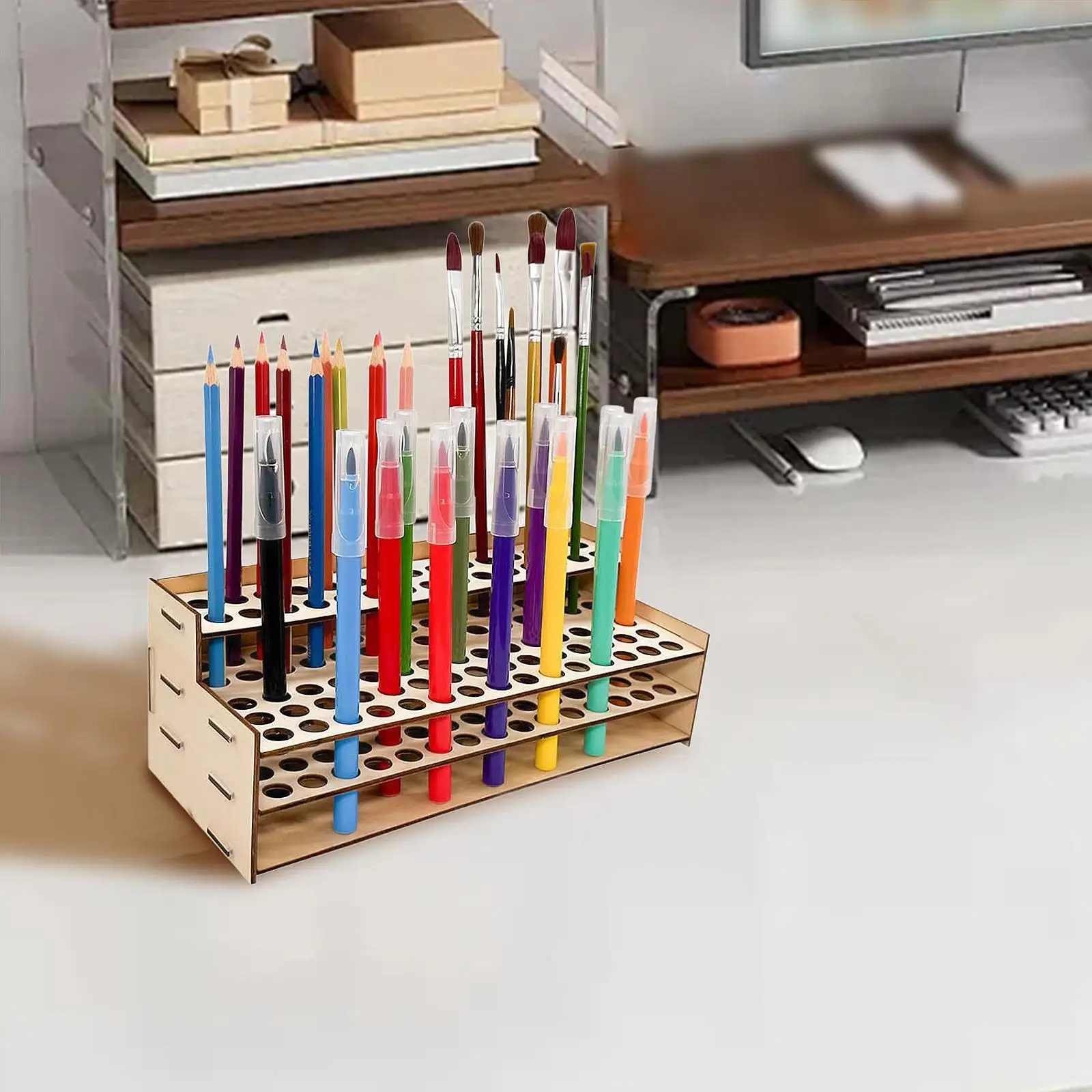 Paint Brushes Holder Paint Pen Holder for Model Painting Pen Office Tabletop