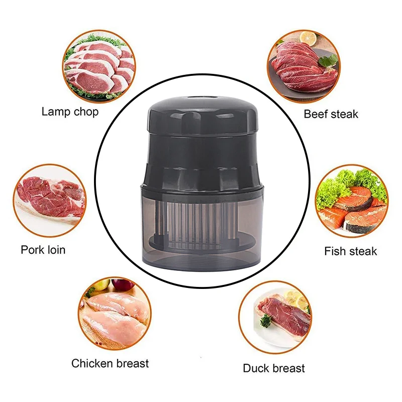 Meat Tenderizer Meat Hammer Meat Tenderizer 56 Blades Needle Tender Meat Needle with Broken Tendons Pork Chop Chicken Chop Chicken Wings Hammer